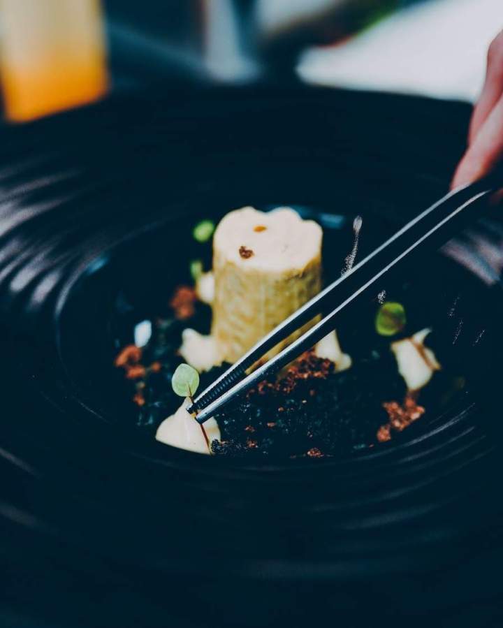 Plat gastronomique raffiné Eyguières